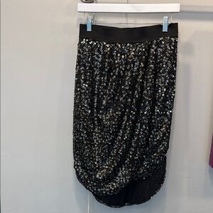 J.O.A || Elegant Black Sequin Skirt || size small